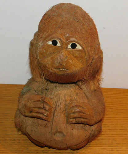 Vintage noix coco - coco, statue