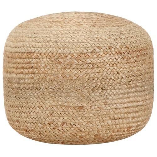 Pouf fait main jute - pouf,