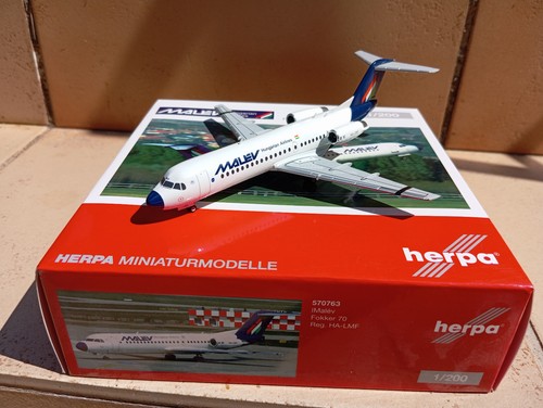 Herpa malev fokker 200 - malev, 70