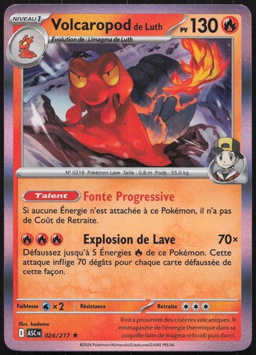 Carte pokémon volcaropod - carte,