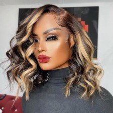 Highlight Bob Wig Human Hair