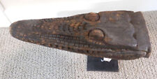 Sepik River Papua New Guinea Carved Canoe Prow, 13 inch on metal stand