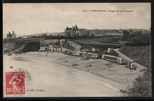 Cpa portrieux plage la - plage,