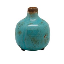 Vase en Céramique Turquoise