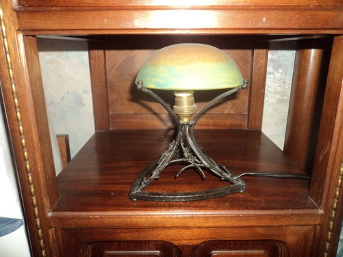 Lampe daum pied fer forge - daum, art