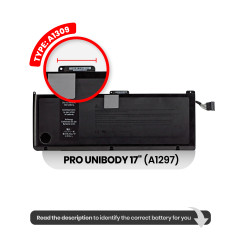Battery for macbook - battery, (a1309)