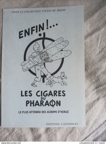 Tintin fac similé affiche - fac-similé,