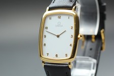 [Near MINT] OMEGA De Ville Cal.1478 26mm White Dial Gold Quartz Men's Watch