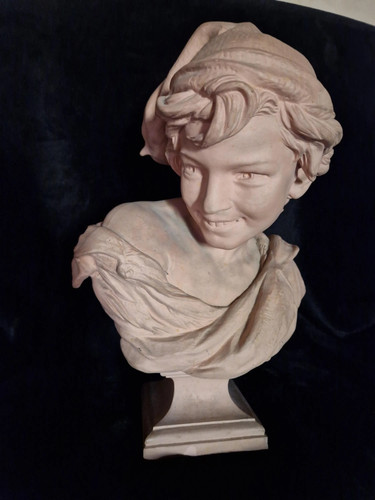 Grand buste ancien terre - grand,