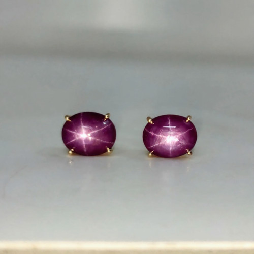Boucles oreilles rubis - boucles, d'oreilles