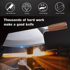 Couteau de Chef Couperet de Cuisine Japonais Damas Couteau en Acier à Haute