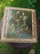 Autoportrait P P. Rubens et Isabella Brant ancienne boîte confiserie belge tôle