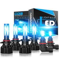 For Jaguar S-Type 2005-2008 6PC LED Headlight High&Low Beam+Fog Light Bulbs Kit