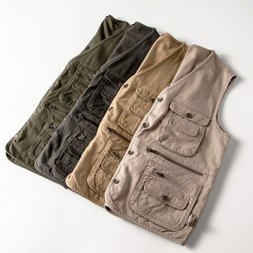 Gilet sans col - à, poches