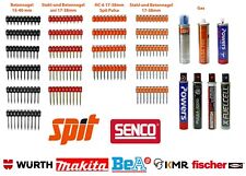 Clou Béton / en Acier pour Cracher 27/40/65/800 /700 Senco , Bea, Kmr , Würth