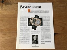 Livre Explicatif Utilisé REVERSO Brochure Explicative JAEGER-LECOULTRE Montres