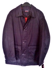 Veste Parka noir col fourrure