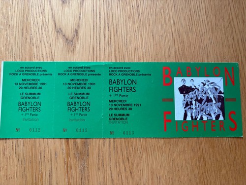 Billet ticket place concert - billet,