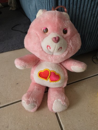 Peluche bisounours coeurs - peluche,