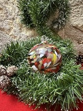 boule de noël ronde ancienne