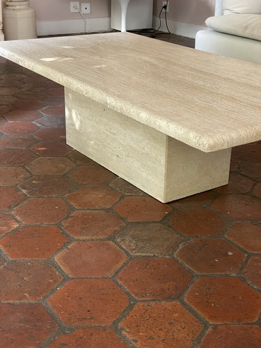 Table basse travertin - table,