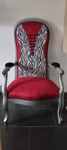 Fauteuil voltaire zèbre - zèbre,