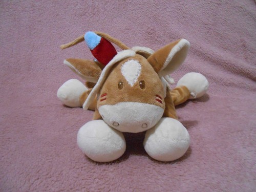 Doudou peluche cheval pinto - doudou,