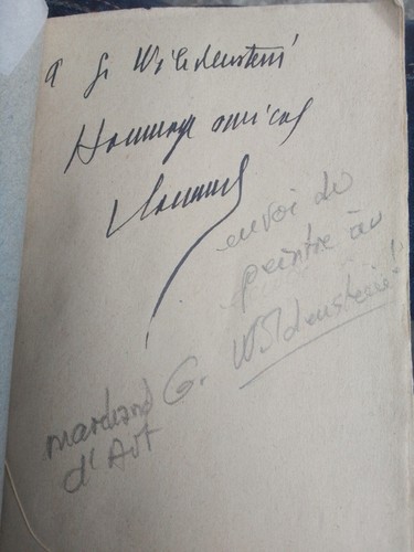 Autographes maurice vlaminck - maurice,