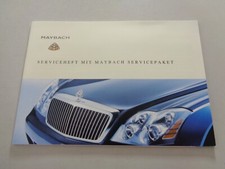 Checkbook Maybach 57 + 62 + 57 S + 62 S status 03/2003 in German