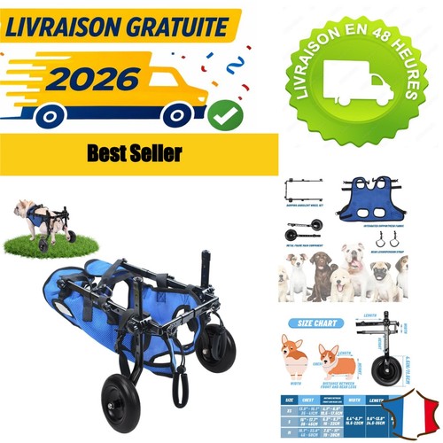 Fauteuil roulant pour - , chien