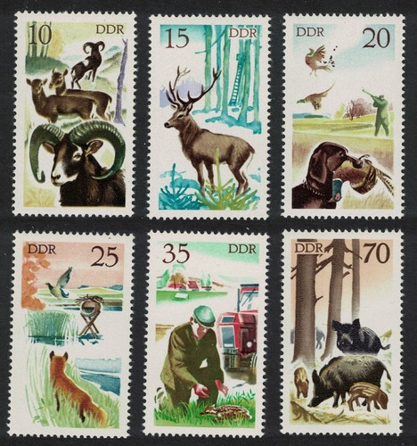 Birds hunting mouflon deer - hunting, 6v
