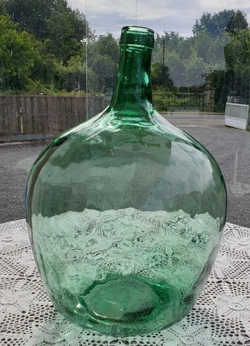 Bonbonne verre soufflé bullé - verre-soufflé,