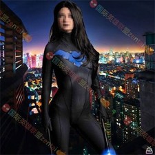 Lady Nightwing Jumpsuit Superhero Cosplay Costume Kids Adult Bodysuit Halloween