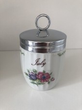 Egg Coddler Cooked Egg Windsor Porcelain July July Monthly Series Vintage