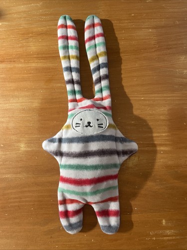 Doudou plat lapin - , rayé