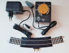 MEHANO F370  HO Transformateur Régulateur De Vitesse +  Rail Alimentation 1/87