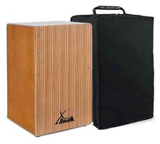 Cajon Flamenco Batterie a Main Porte Basse Snare Bois Noyer Zebre avec Housse