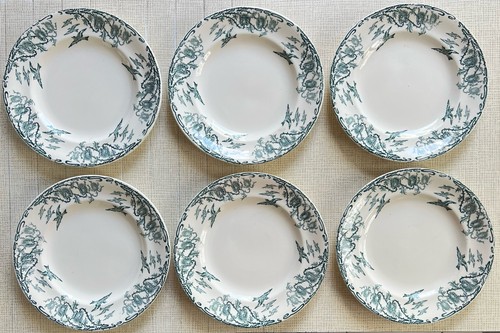Assiettes plates faience - plates, en