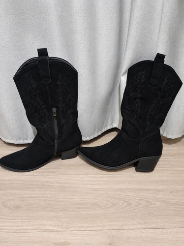 Santiags bottes femme daim