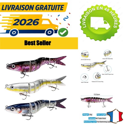 Leurres articulés brochet - 3,
