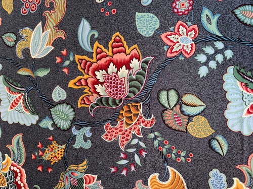 Tissu ancien coton - , fleurs