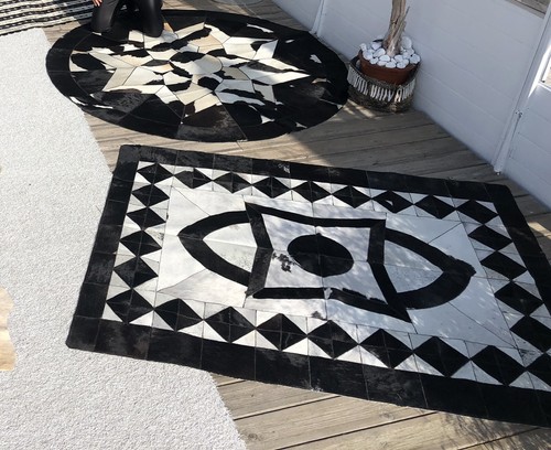 Tapis peau vache - tapis, de