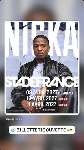 Ticket concert niska stade - concert,
