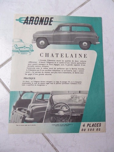 Simca aronde chatelaine 1954 - aronde,