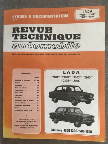Revue technique rta lada - revue,