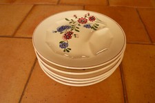  Assiettes Digoin Sarreguemines à asperges modèle Aigueperse, Vintage plates