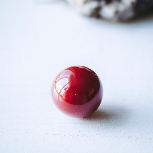 Boule agate rouge 16mm - agate,