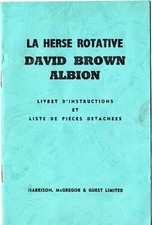 David Brown Booklet Harrow Albion No Tractor Tractor SFV Renault Fiat Ford Case