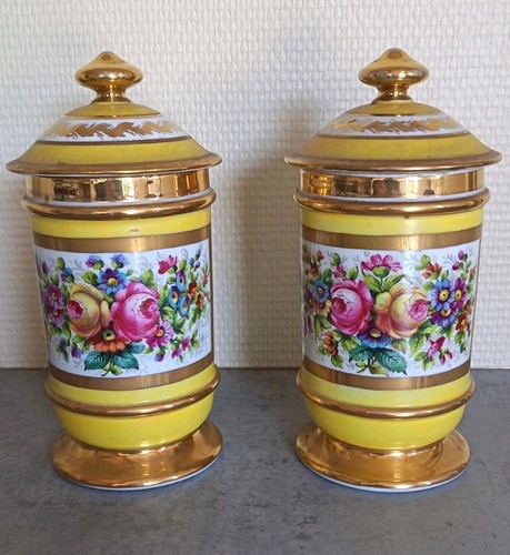 Paire pots apothicaire - paire, de
