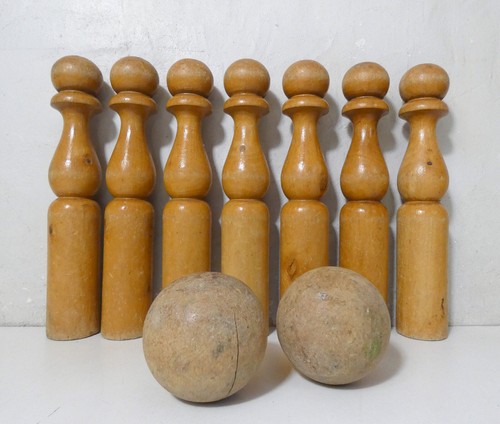 Ancien jeu grandes quilles - ancien,